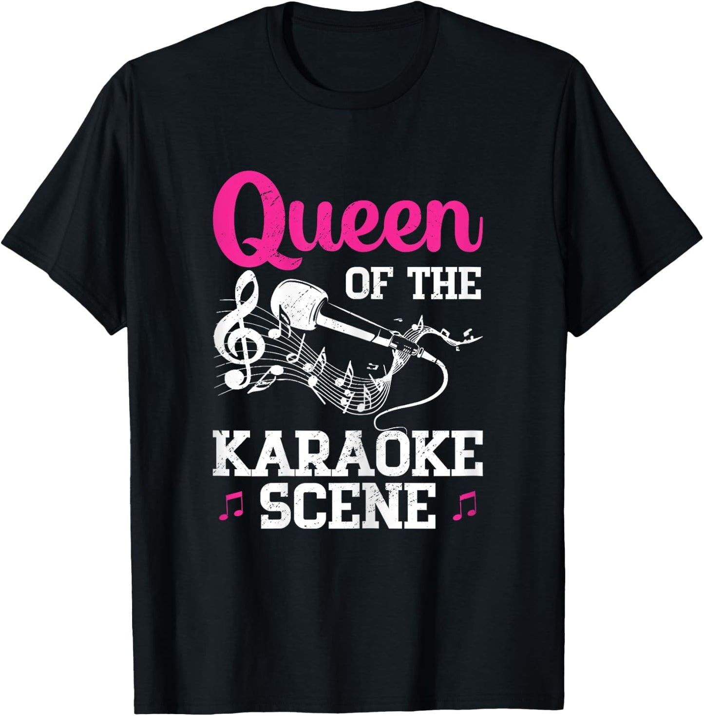 Funny Karaoke Queen T-Shirt - T-Shirt | Black