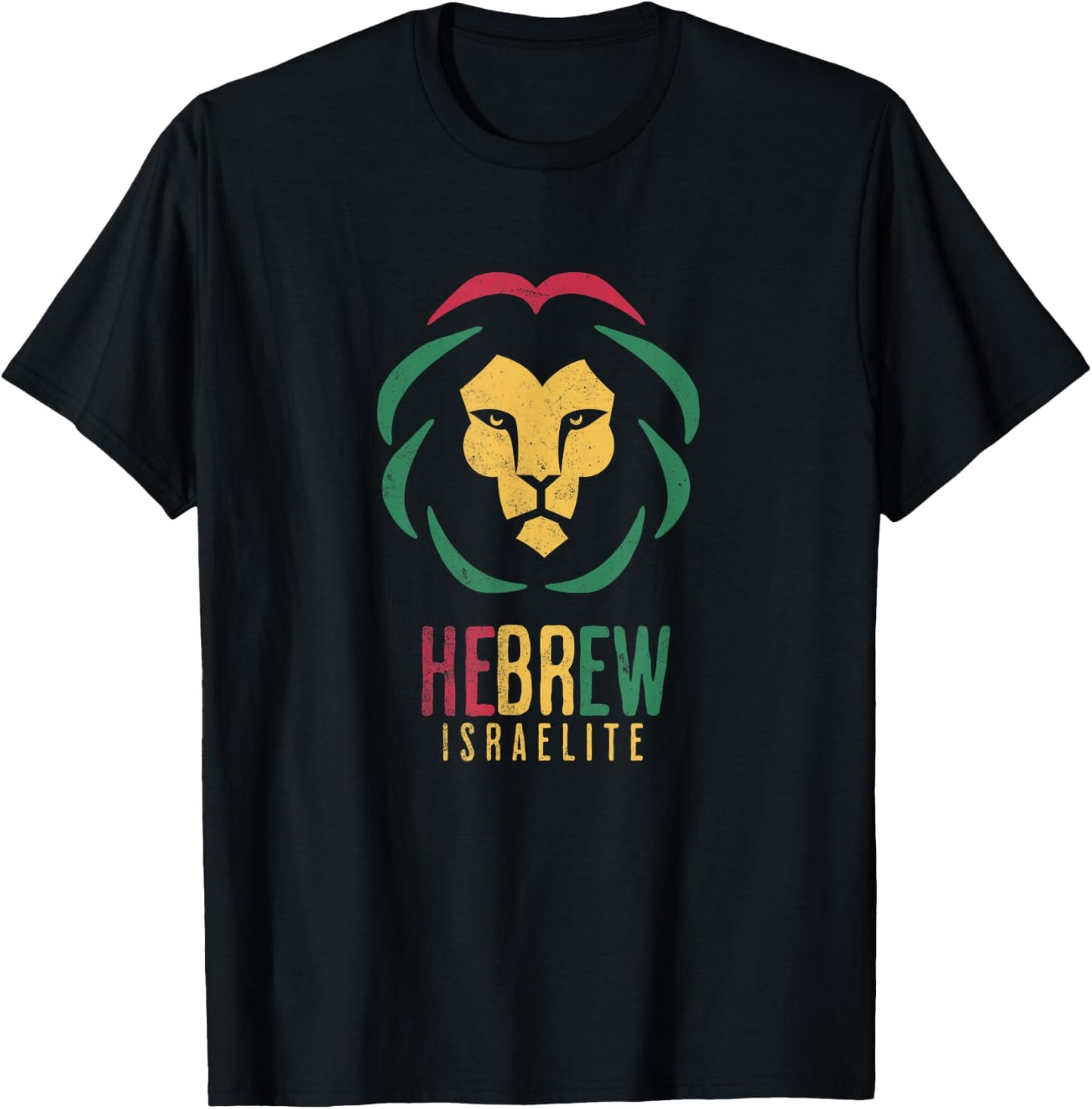 Hebrew Israelite Lion Of Judah Yahuwah Clothing T-Shirt - T-Shirt | Black