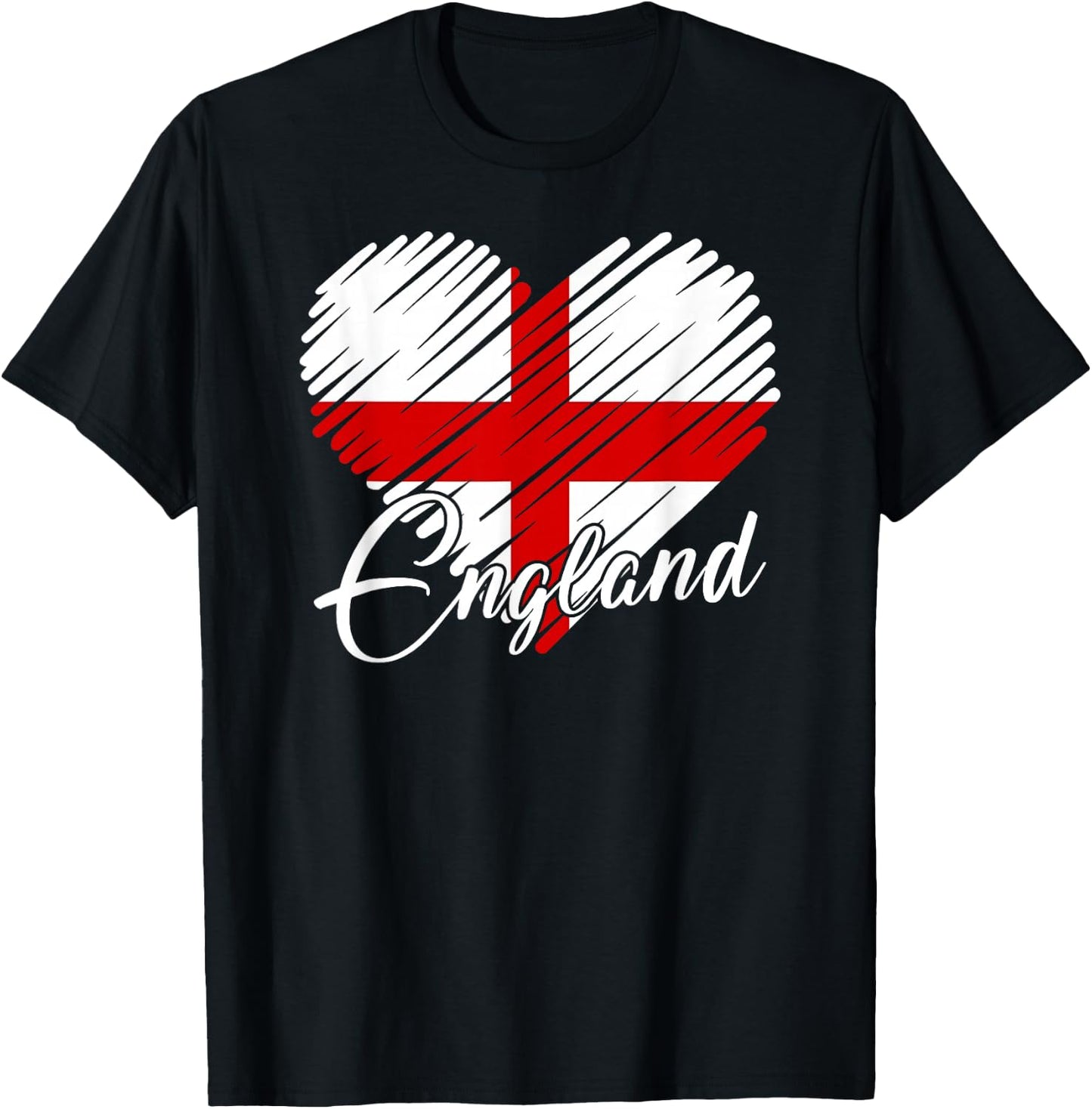English Football Shirt England Flag English Soccer Gift T-Shirt - T-Shirt | Black