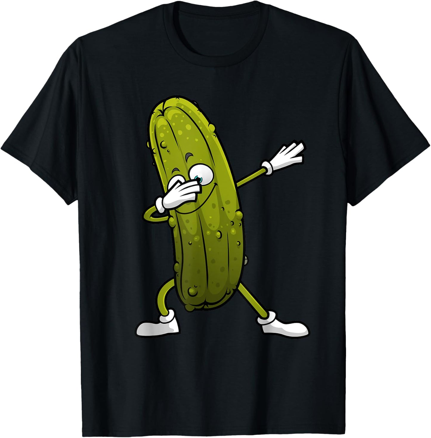 Funny Pickle Women Dill Pickle Dabbing Cucumber Keto T-Shirt - T-Shirt | Black