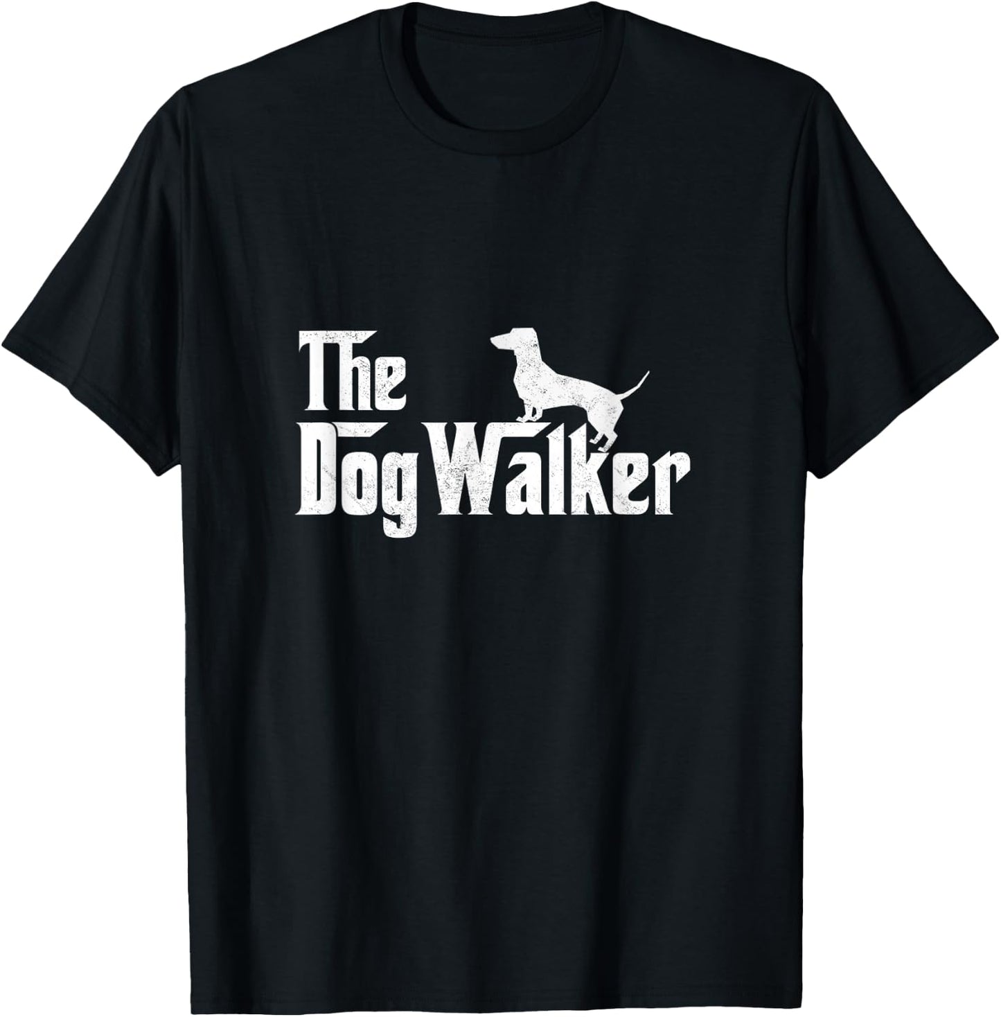 The Dogwalker Professional Dog Walkers Dogs Lover Puppies T-Shirt - T-Shirt | Black