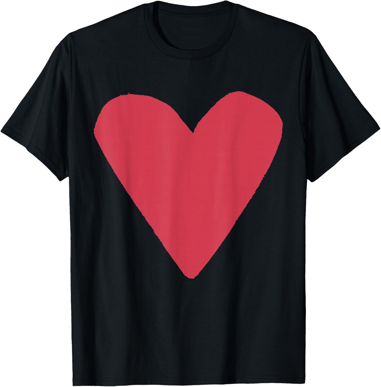 Heart Shape Symbol Love Kindness Peace Blush T-Shirt - T-Shirt | Black