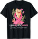 I Wear Pink For My Daughter Breast Cancer Awareness T-Shirt - T-Shirt | Black