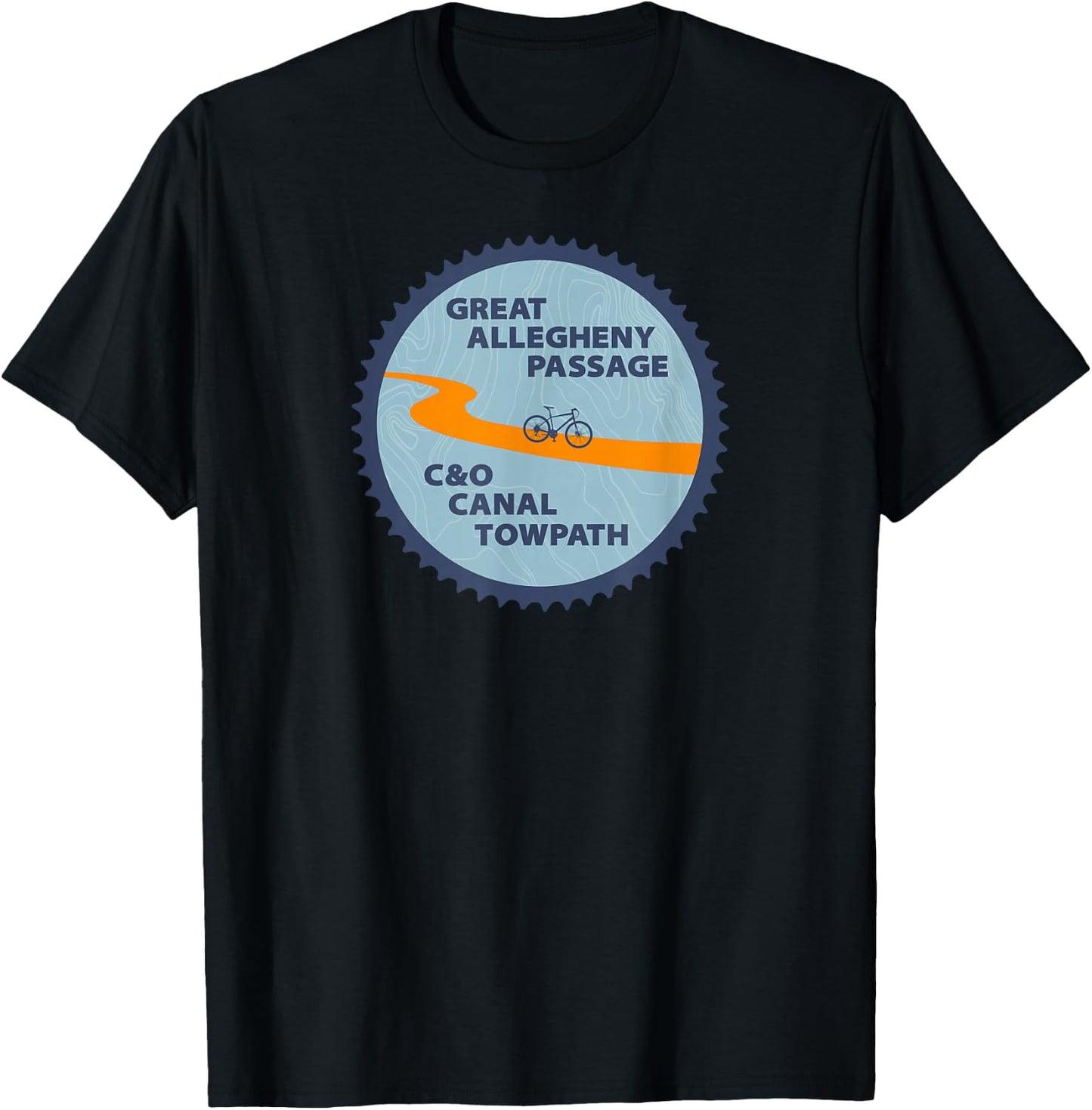 C&O Canal Towpath - GAP Pittsburgh Washington D.C. T-Shirt - T-Shirt | Black