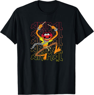 Disney - The Muppets Animal Stacked T-Shirt - T-Shirt | Black