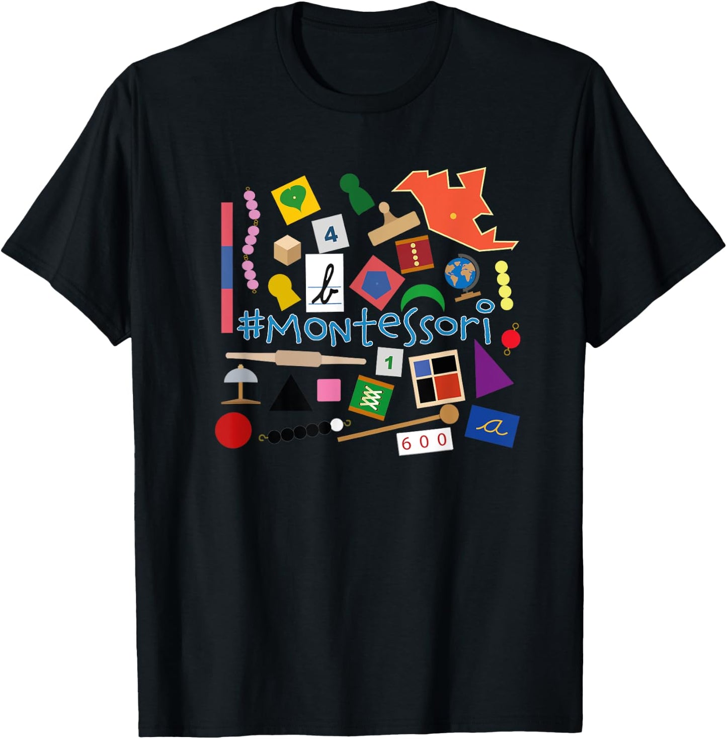 The small Montessori materials T-Shirt - T-Shirt | Black