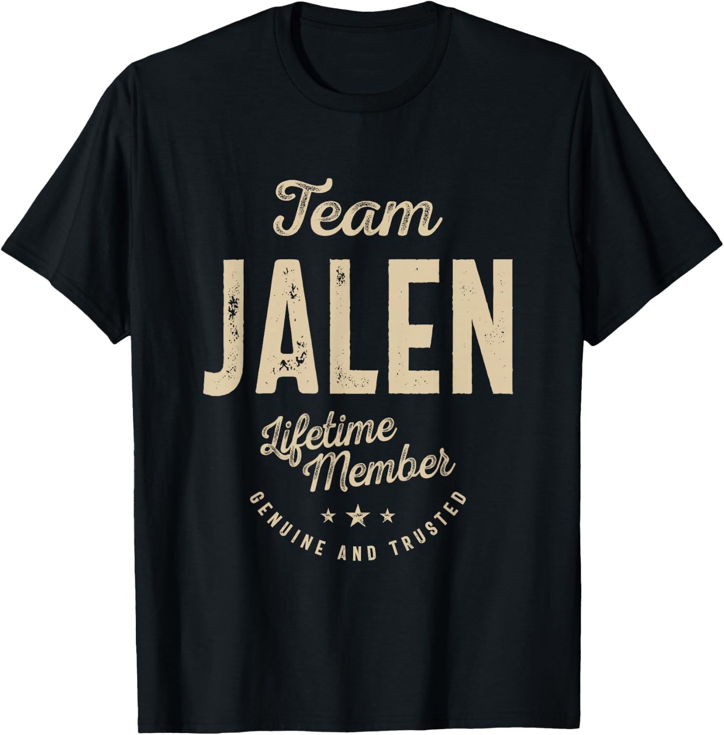 Team Jalen Lifetime Member - Name Jalen T-Shirt - T-Shirt | Black