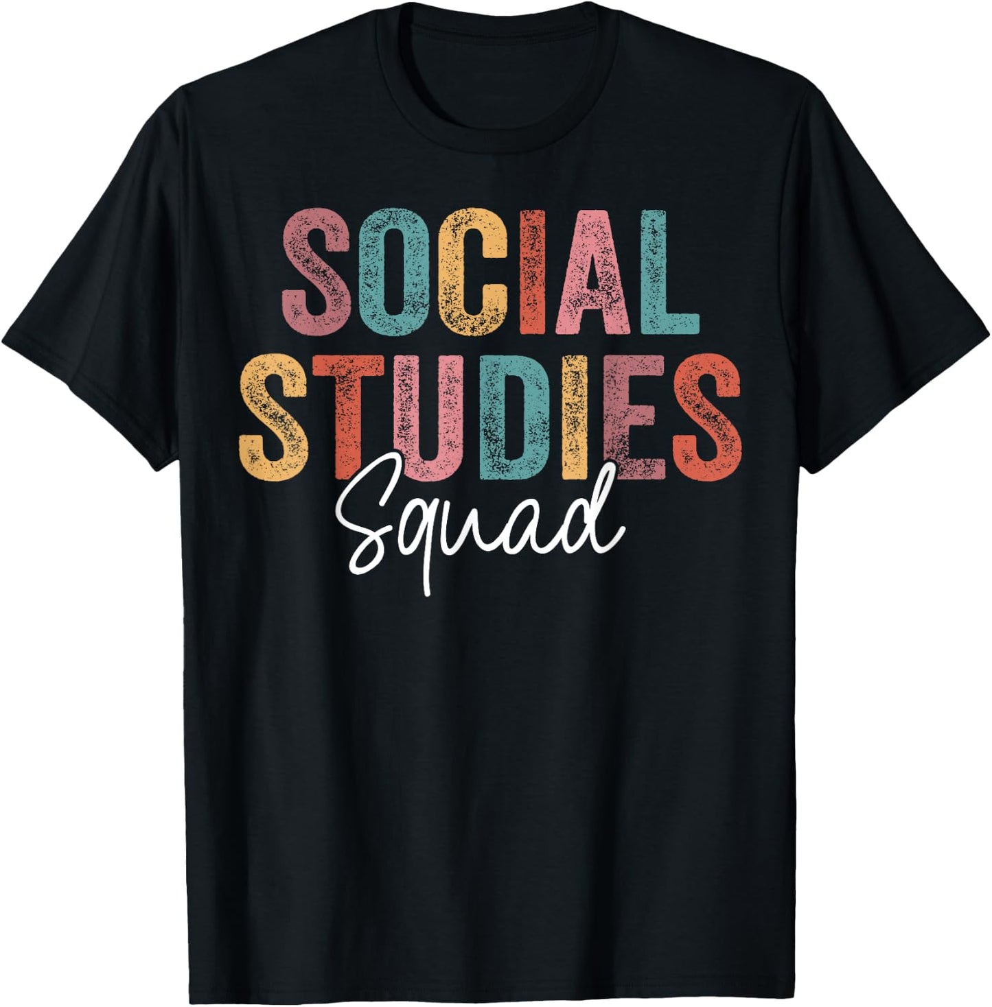 Social Studies Squad Back To School appreciation T-Shirt - T-Shirt | Black