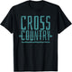 Distressed Cross Country Running graphic T-Shirt - T-Shirt | Black