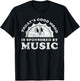 Good Mood Music Apparel Co Funny Cute Retro Vintage Music T-Shirt - T-Shirt | Black