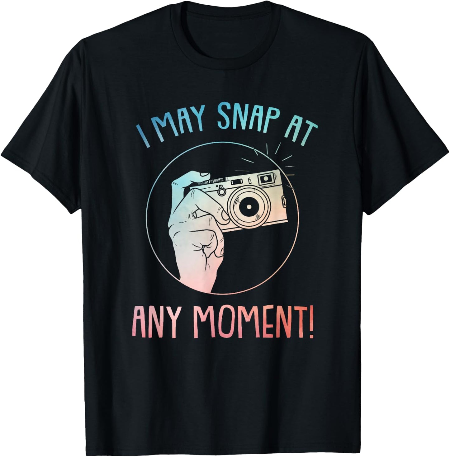 Funny Photography Art Women Camera Gag Photographer T-Shirt - T-Shirt | Black