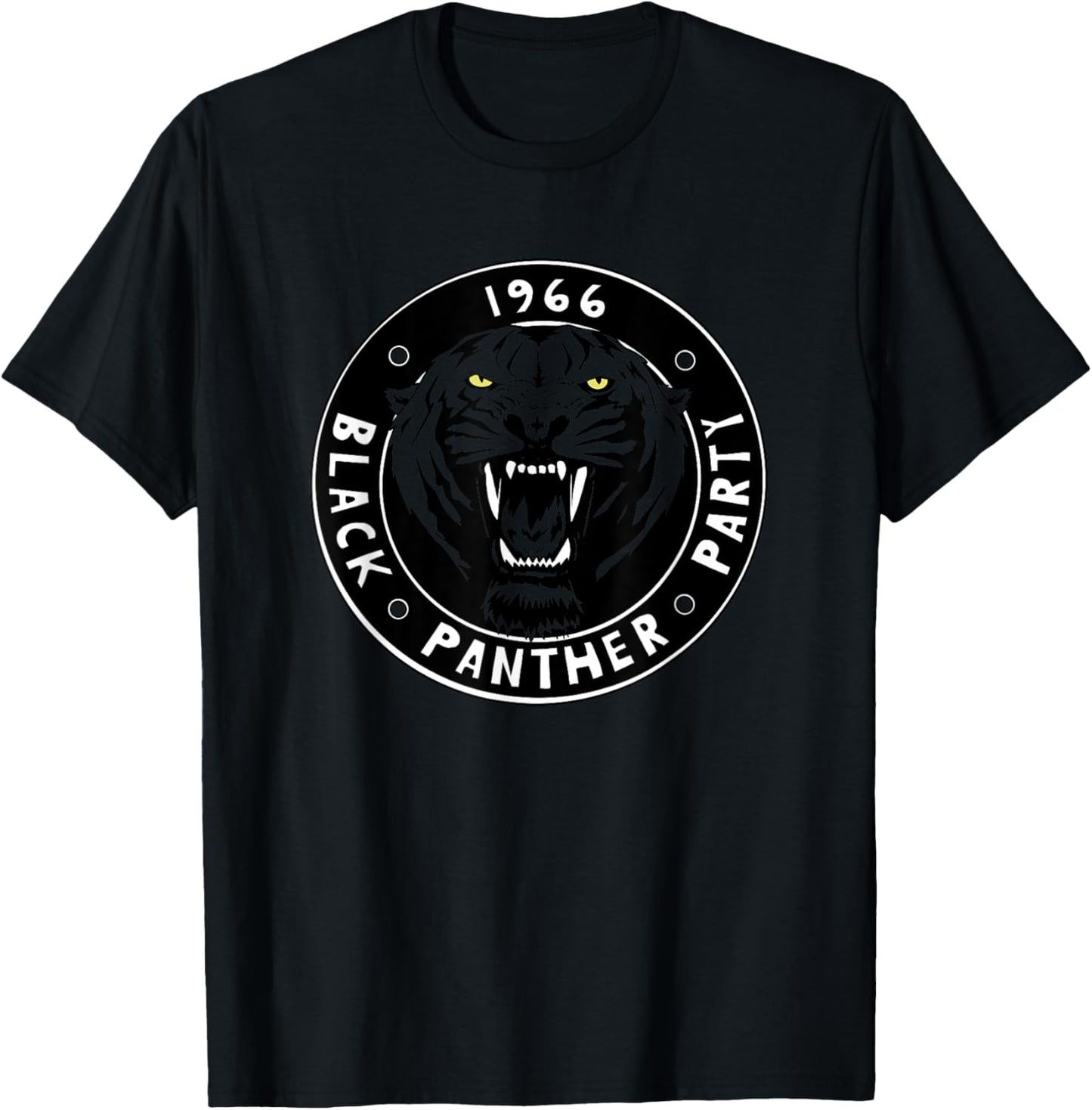 Vintage Black History Panther Party Logo 1966 T-Shirt - T-Shirt | Black