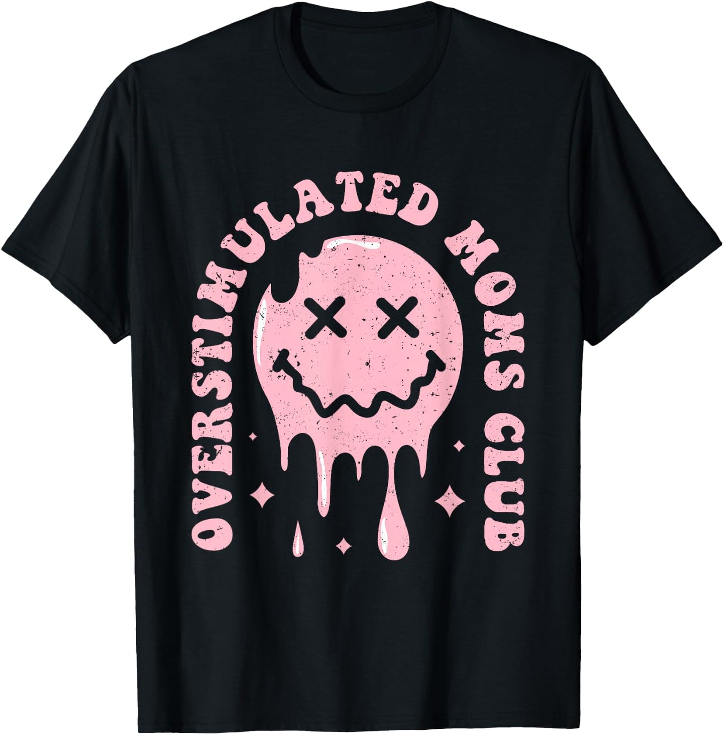 Overstimulated Moms Club T-Shirt - T-Shirt | Black