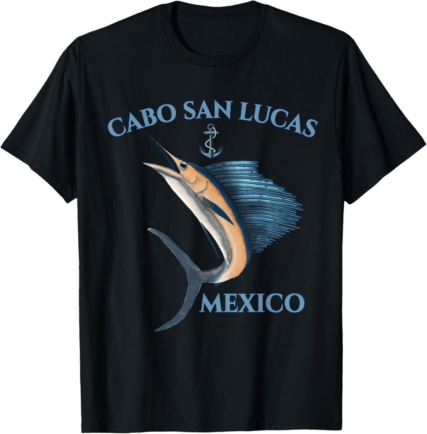 Swordfish Marlin Cabo San Lucas Mexico T-Shirt - T-Shirt | Black
