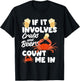 If It Involves Crabs And Beer Crab Crustacean T-Shirt - T-Shirt | Black