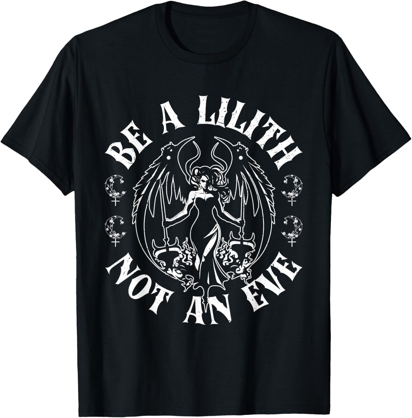 Lilith Demon Gothic Mythology Folklore Satanic Dark Occult T-Shirt - T-Shirt | Black