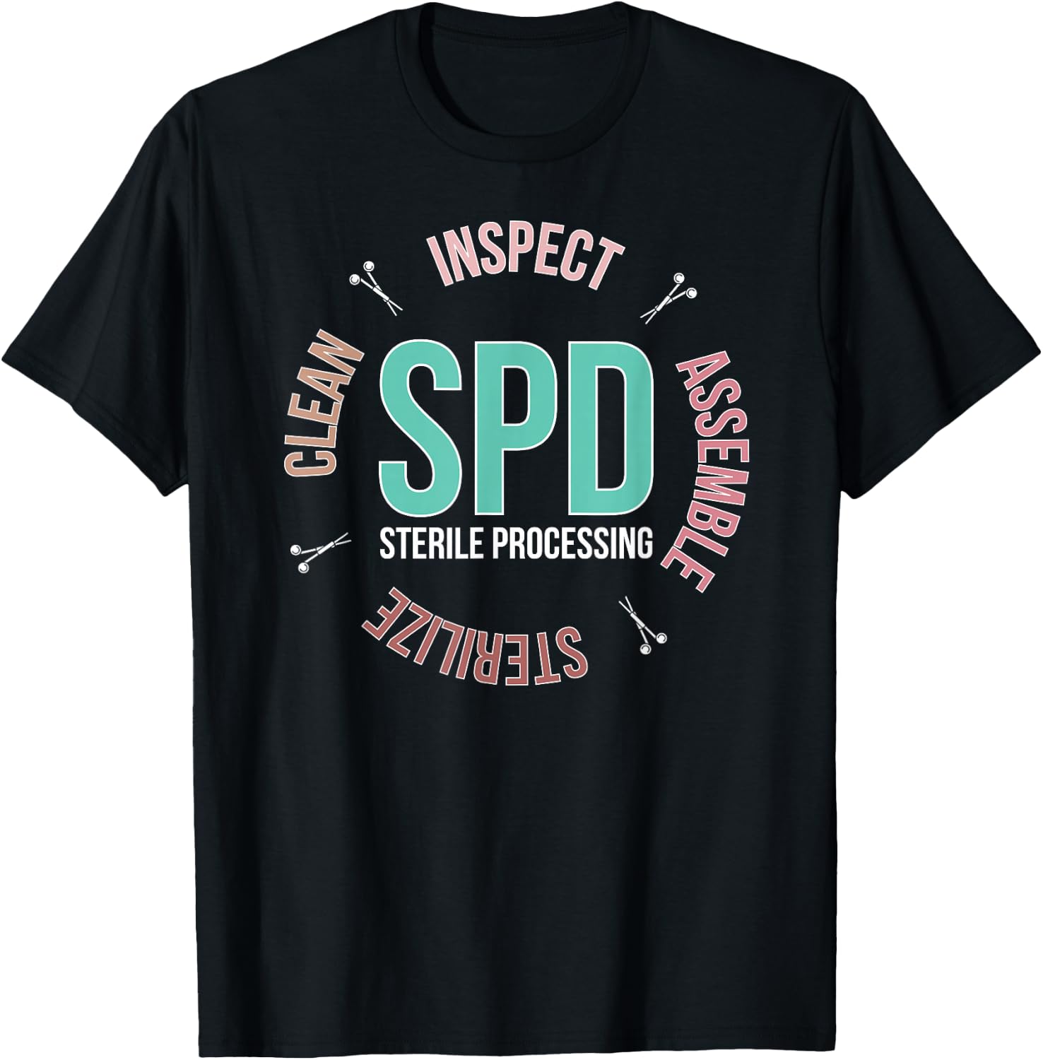 Sterile Processing Tech Sterile Processing Technician T-Shirt - T-Shirt | Black