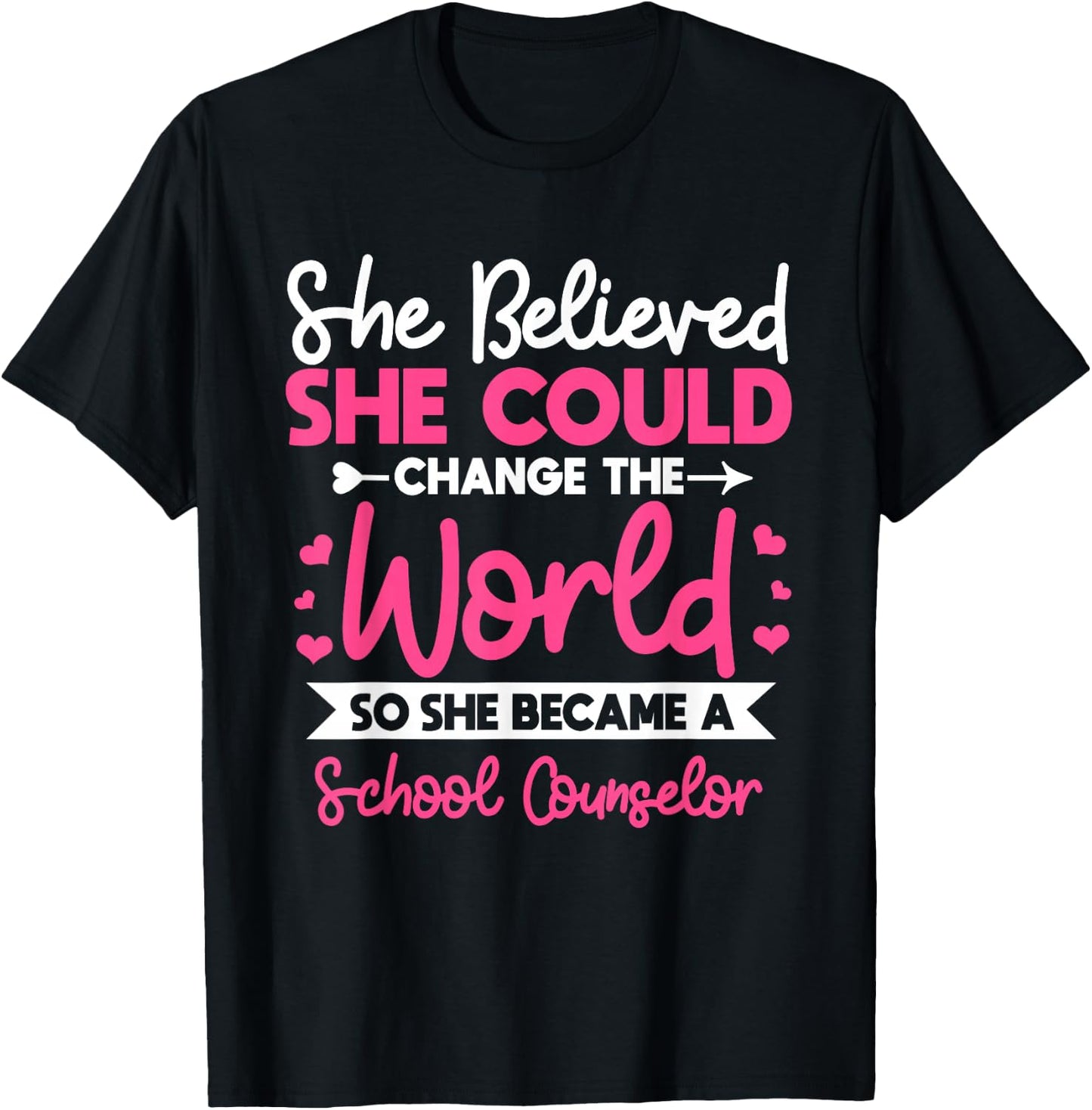 School Counseling Guidance Counselor Student T-Shirt - T-Shirt | Black