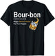Bourbon Definition Drinking Magic Brown Water for Fun People T-Shirt - T-Shirt | Black