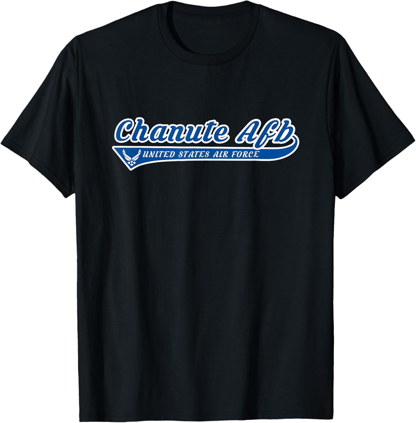 Chanute Air Force Base - Chanute AFB Illinois IL Vintage T-Shirt - T-Shirt | Black