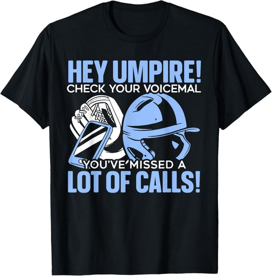 Baseball Umpire Baseball Lover SteMi Apparel Baseball Team Sport T-Shirt - T-Shirt | Black