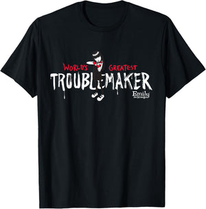 Emily The Strange World's Greatest Troublemaker T-Shirt - T-Shirt | Black