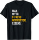 Man Myth Fitness Instructor Legend - Funny Gym Fitness T-Shirt - T-Shirt | Black
