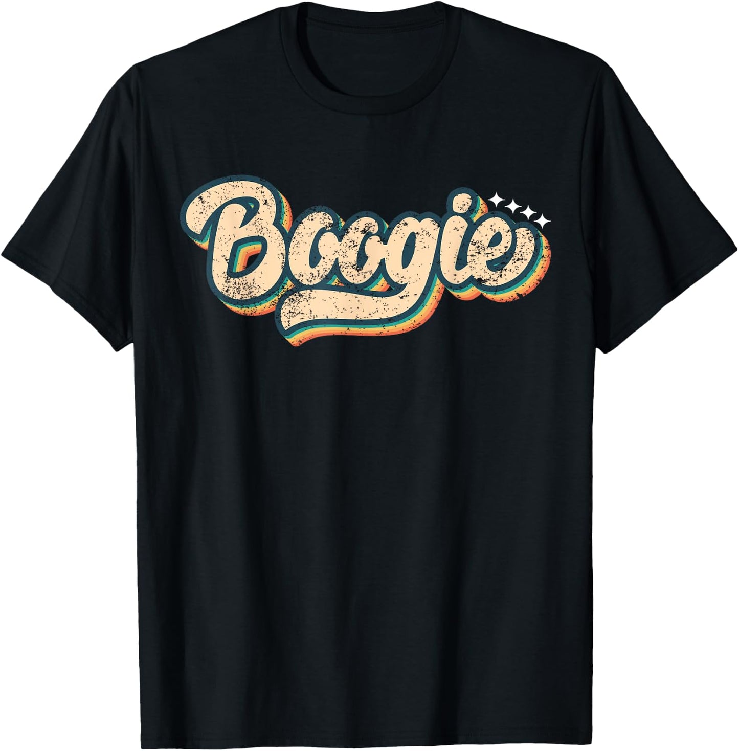 Boogie Shirt Vintage Look Slang A 70s Costume Or 80s Costume T-Shirt - T-Shirt | Black