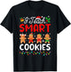 I Teach Smart Cookies Teacher Christmas Xmas T-Shirt - T-Shirt | Black