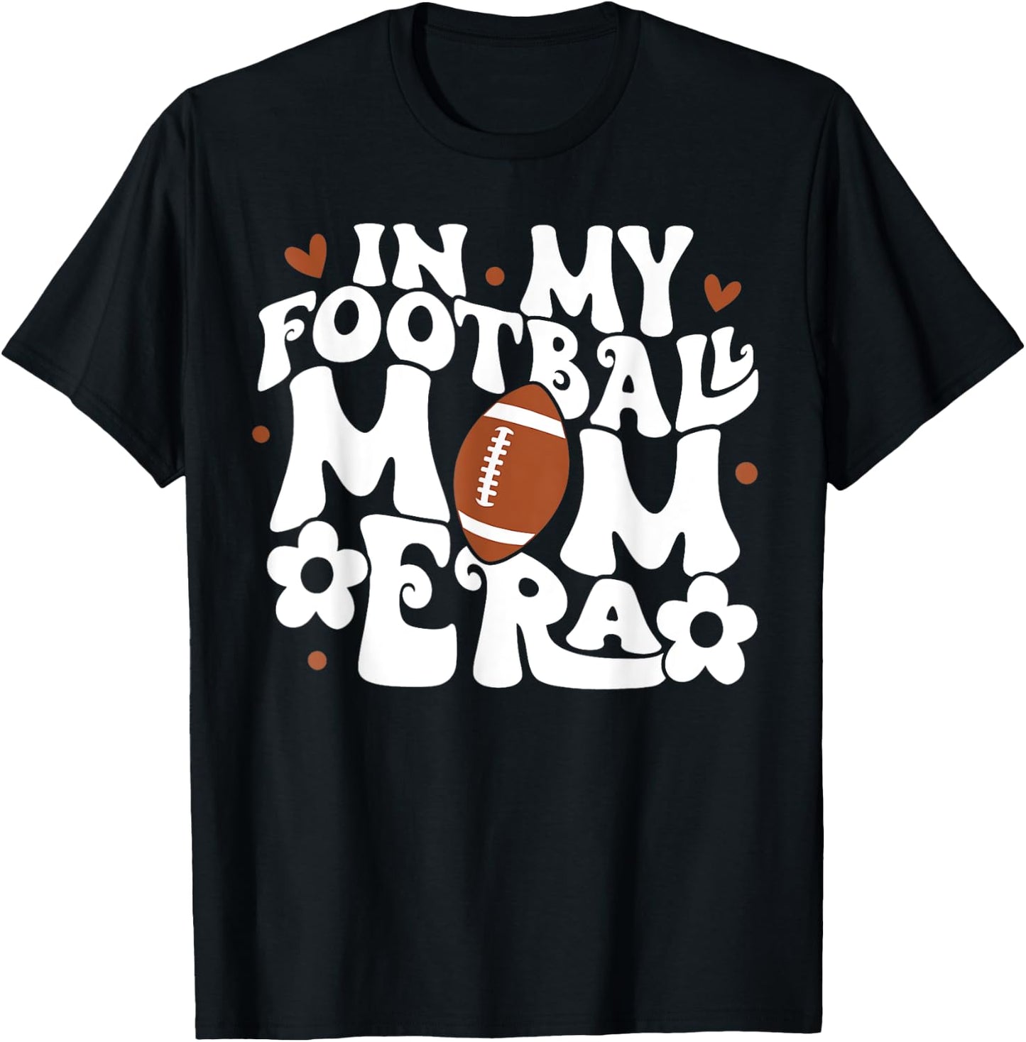 In My Football Mom Era T-Shirt - T-Shirt | Black