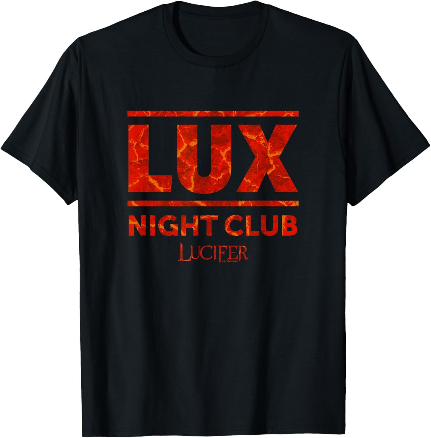 Lucifer Lux Nightclub Flaming Hot Logo T-Shirt - T-Shirt | Black