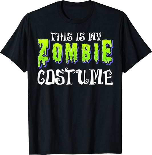 This Is My Zombie Costume - Halloween Costume T-Shirt - T-Shirt | Black