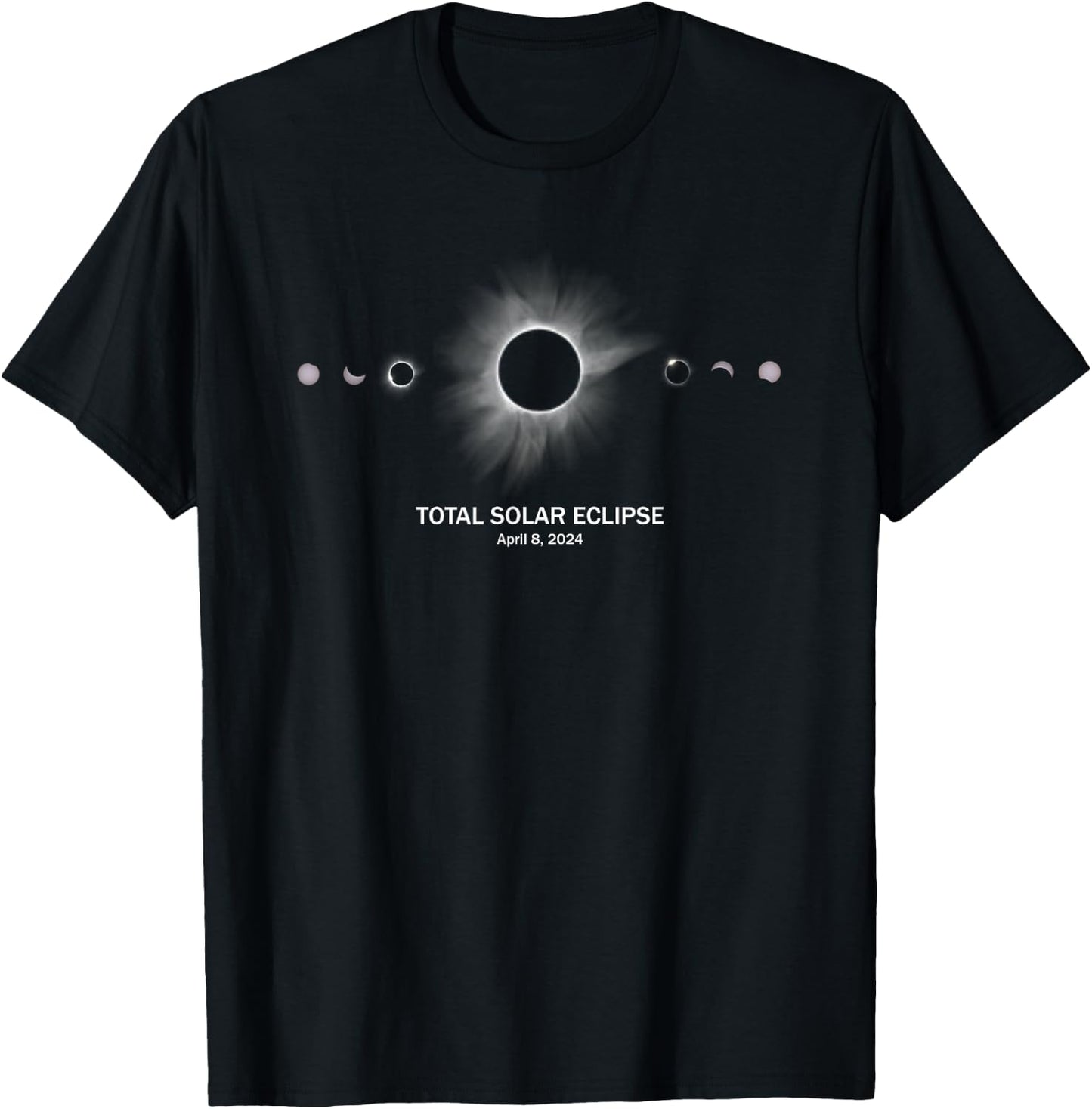 Solar Eclipse Shirt 2024 Total Eclipse T-Shirt - T-Shirt | Black