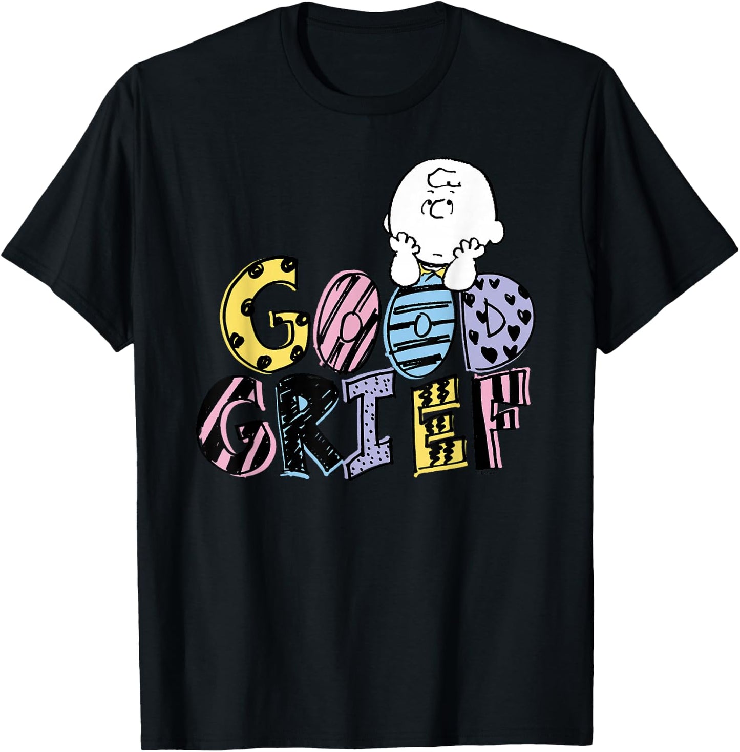 Peanuts - Good Grief Charlie Brown T-Shirt - T-Shirt | Black