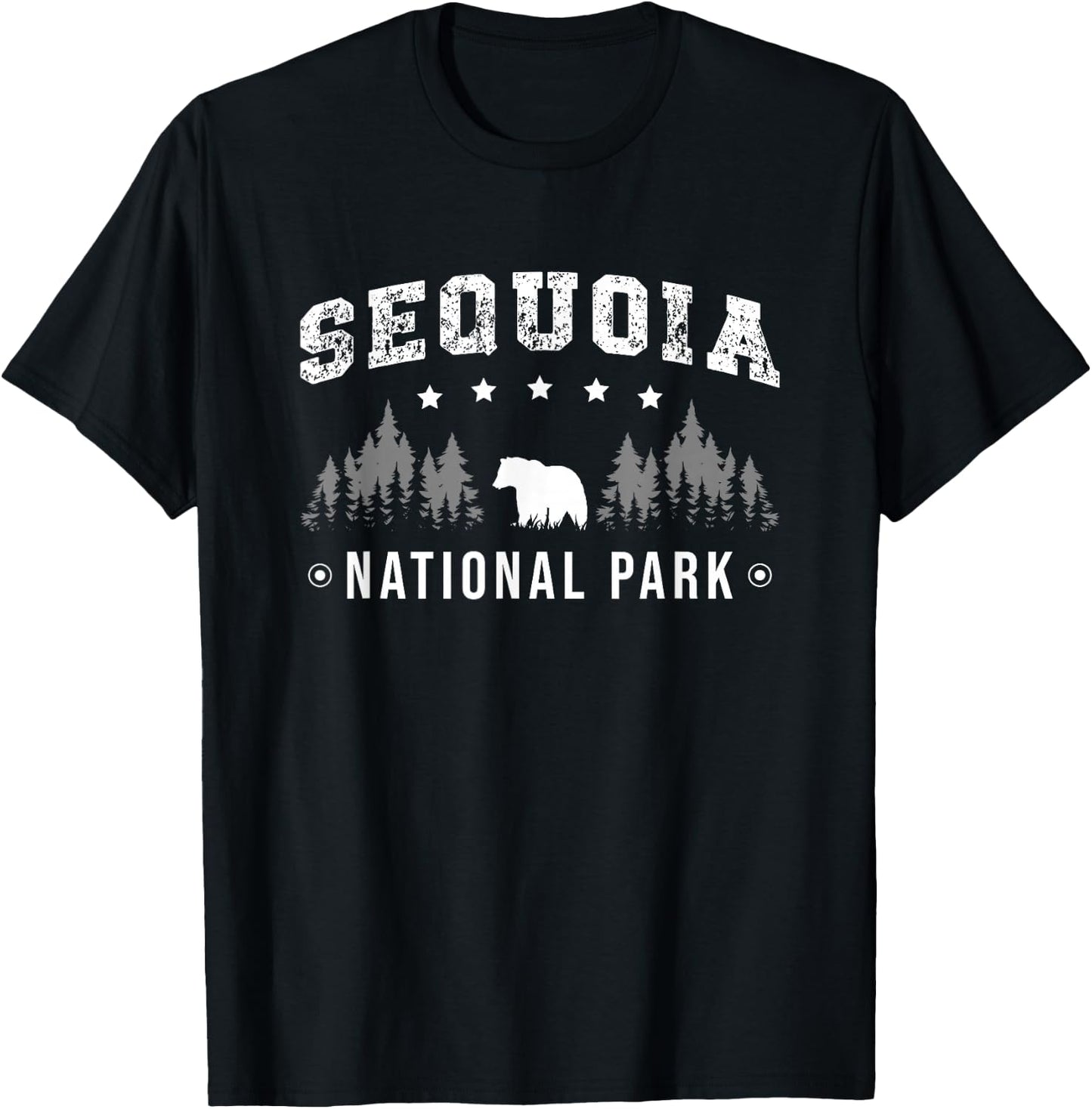 Sequoia National Park Tourist Destination Spot America T-Shirt - T-Shirt | Black
