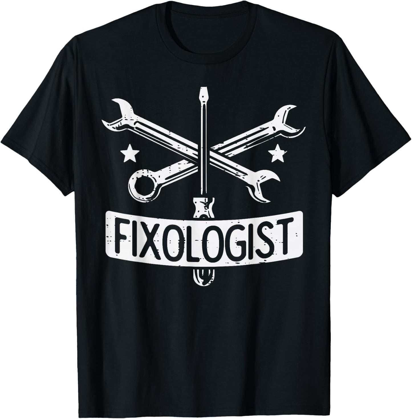 Fixologist Repair Car Technician Auto Mechanic Garage Men T-Shirt - T-Shirt | Black