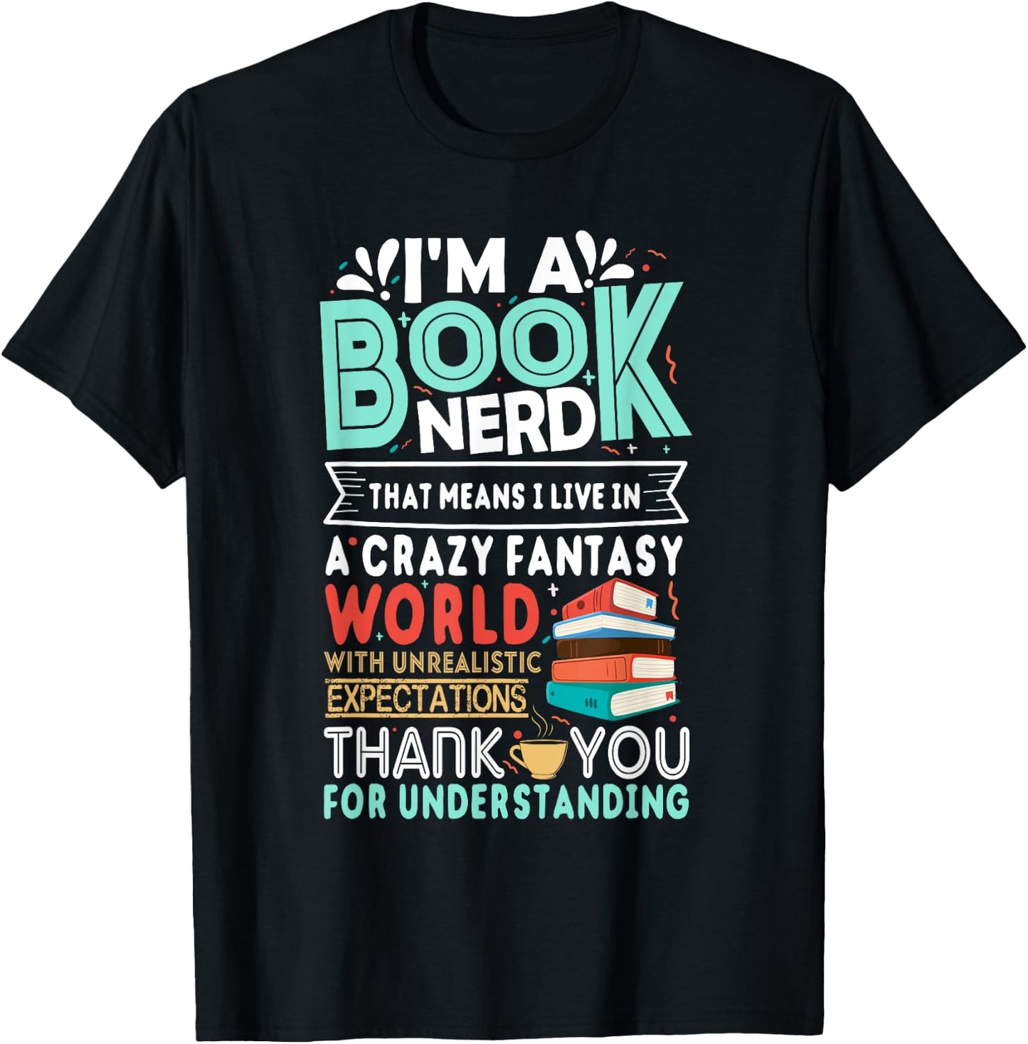 I'm A Book Nerd Funny Reading Gifts for Book Lovers T-Shirt - T-Shirt | Black