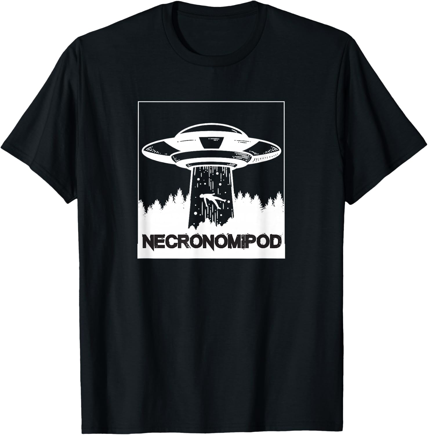 Necronomipod UFO Abduction T-Shirt - T-Shirt | Black