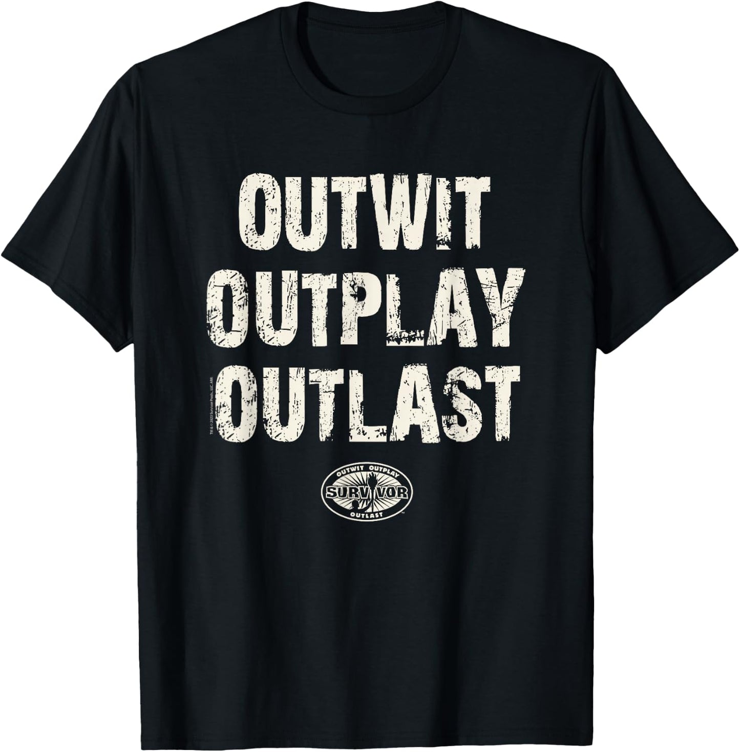 Survivor - Outwit Outplay Outlast T-Shirt - T-Shirt | Black