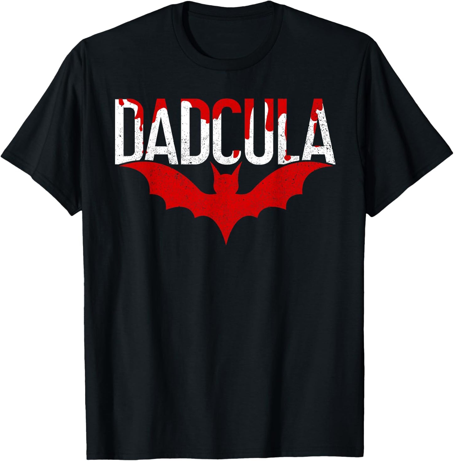 Papa Dadcula Dad Vampire Daddy Funny Halloween Father T-Shirt - T-Shirt | Black