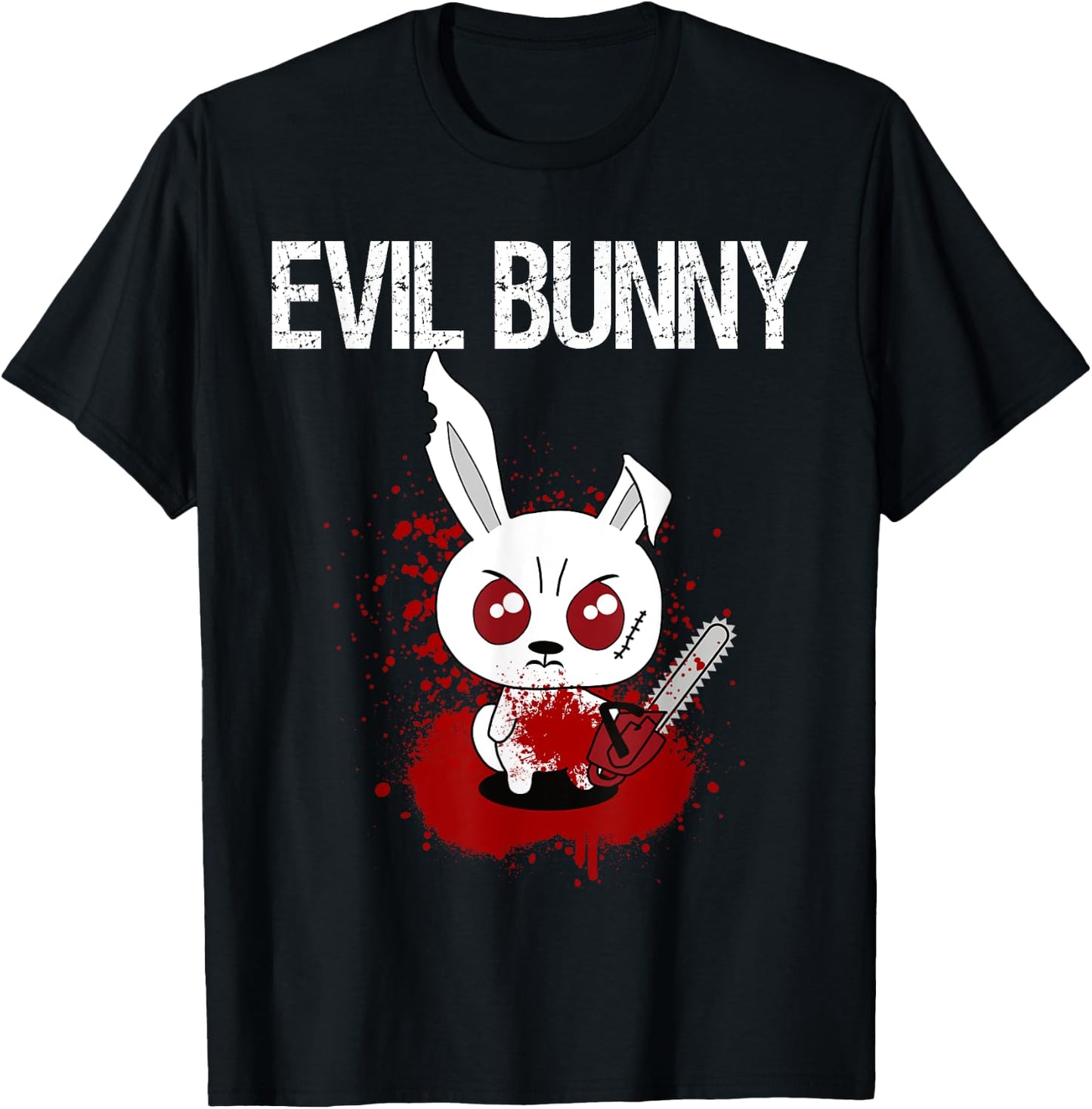 Funny - Evil Bunny T-Shirt - T-Shirt | Black