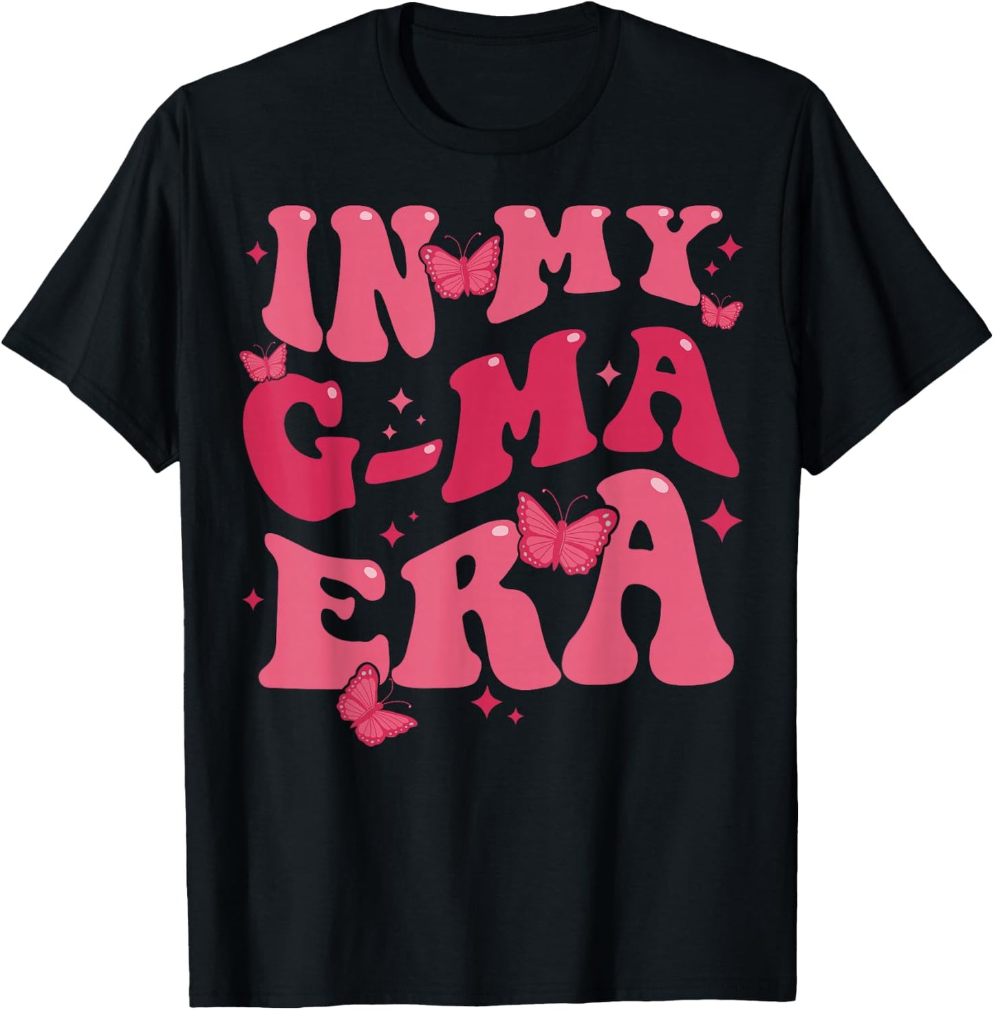 In My G-Ma Era Baby Announcement for Grandma Mother's Day T-Shirt - T-Shirt | Black