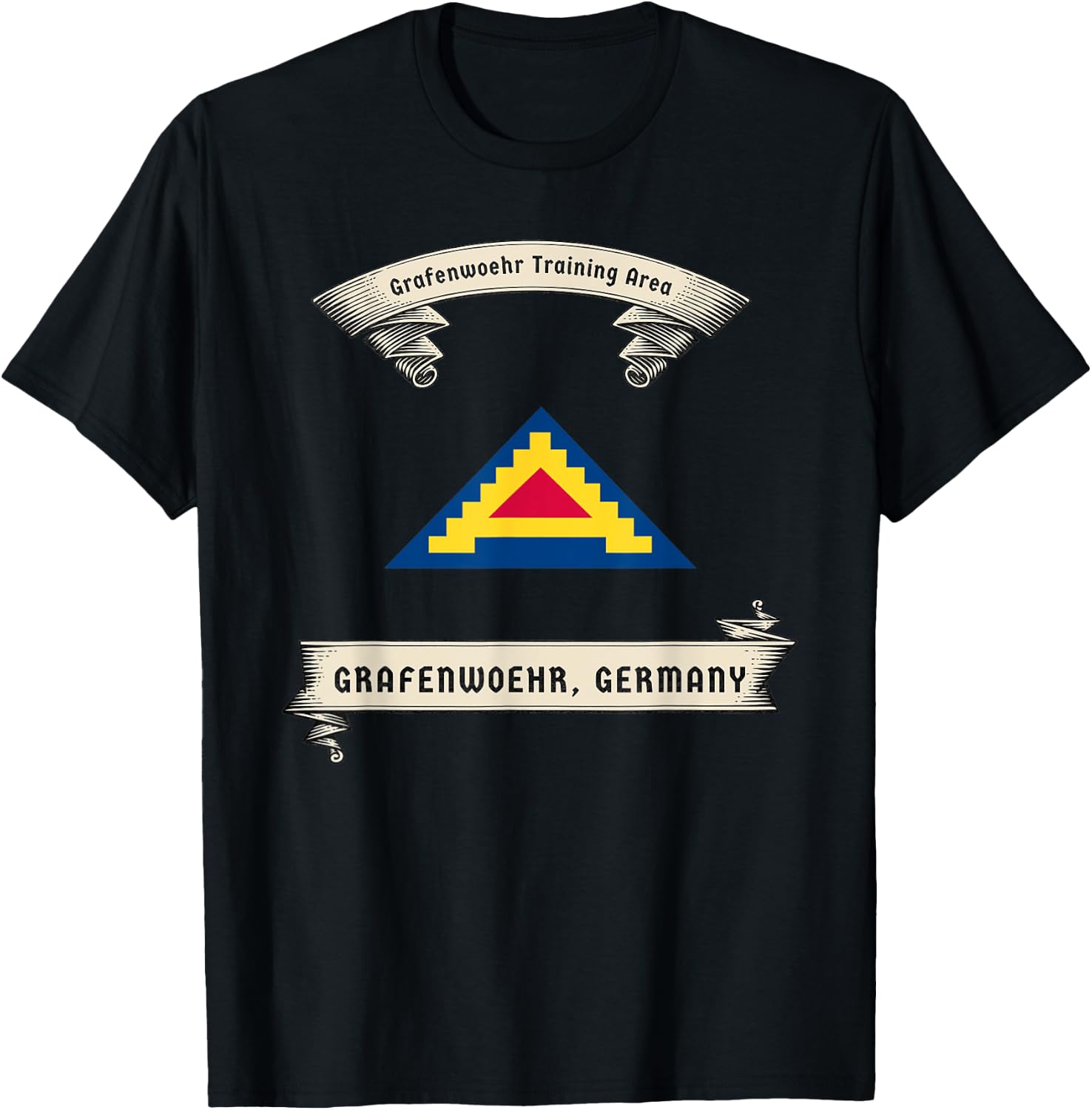 Vintage Military Design - Grafenwoehr Training Area, Germany T-Shirt - T-Shirt | Black