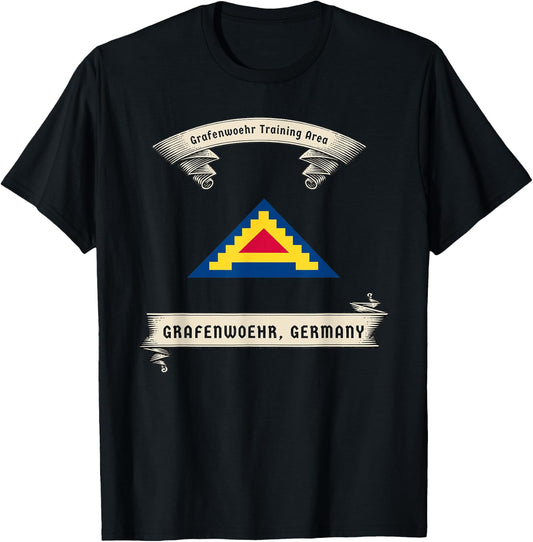Vintage Military Design - Grafenwoehr Training Area, Germany T-Shirt - T-Shirt | Black