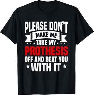 Amputation Prothesis Amputate Surgery Amputee Survivor T-Shirt - T-Shirt | Black