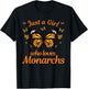 Funny Monarch Butterfly Art Girls Butterfly Lover T-Shirt - T-Shirt | Black
