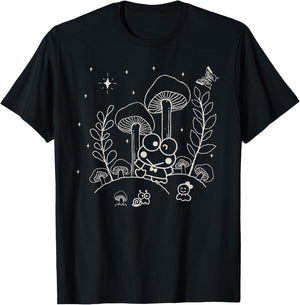 Keroppi Midnight Mushroom T-Shirt - T-Shirt | Black