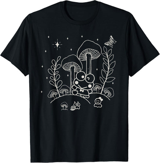 Keroppi Midnight Mushroom T-Shirt - T-Shirt | Black