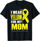 I Wear Yellow For My Mom Ewings Sarcoma Awareness T-Shirt - T-Shirt | Black