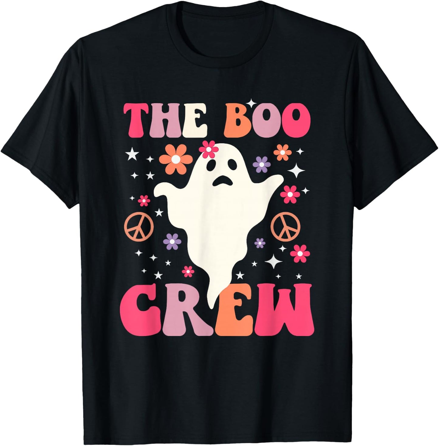 Halloween The Boo Crew - Cute Ghost - Spooky Family Matching T-Shirt - T-Shirt | Black